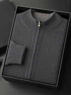 Dorian - Zipped Cashmere Cardigan
