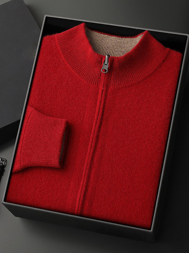 Dorian - Zipped Cashmere Cardigan