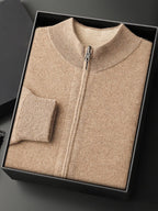 Dorian - Zipped Cashmere Cardigan