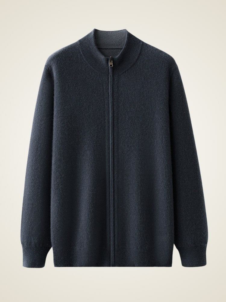 Dorian - Zipped Cashmere Cardigan