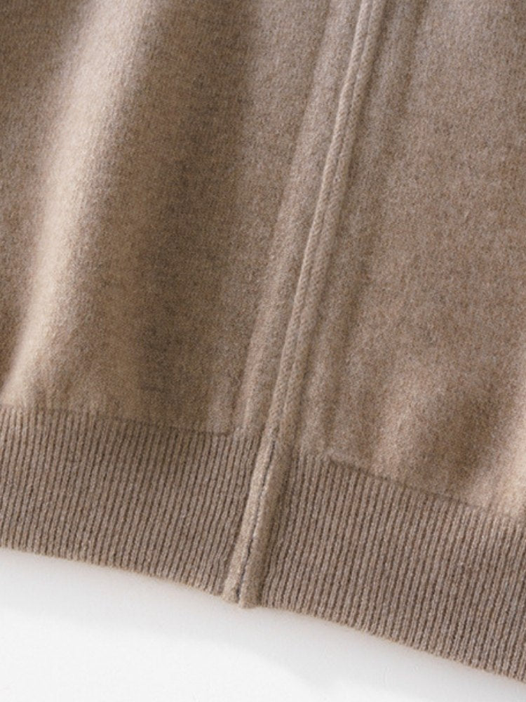 Dorian - Zipped Cashmere Cardigan