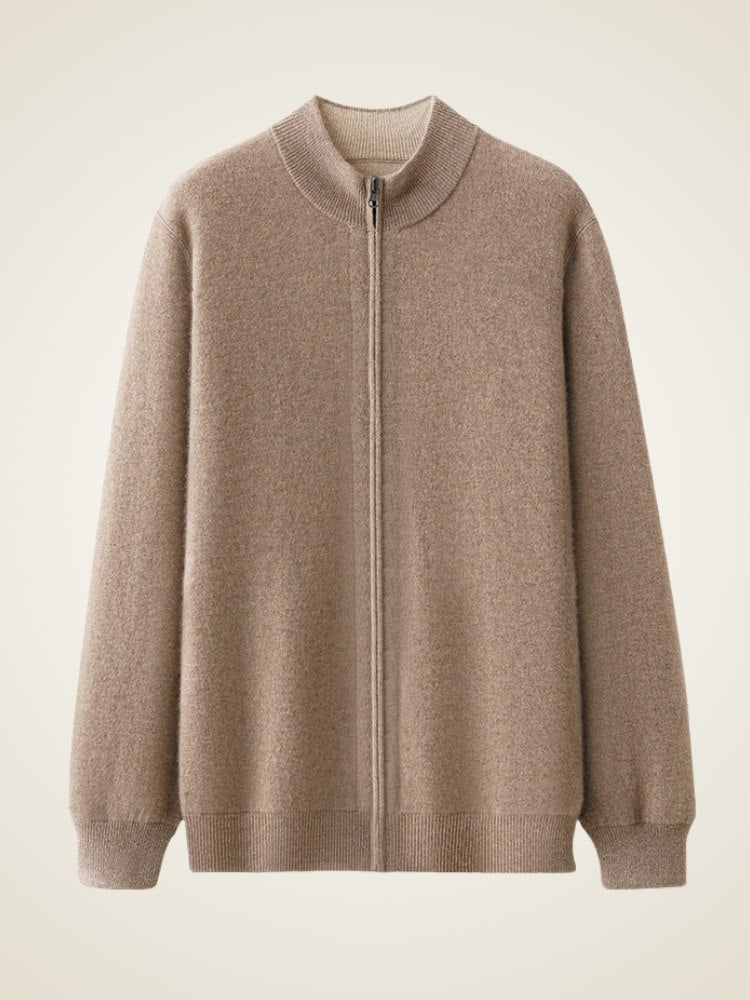 Dorian - Zipped Cashmere Cardigan