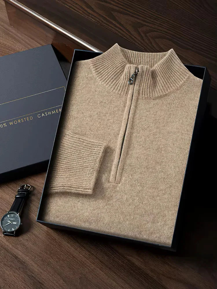 Benjamin - Half Zip Cashmere Sweater