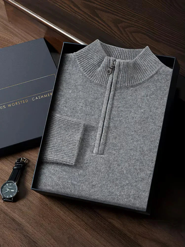 Benjamin - Half Zip Cashmere Sweater