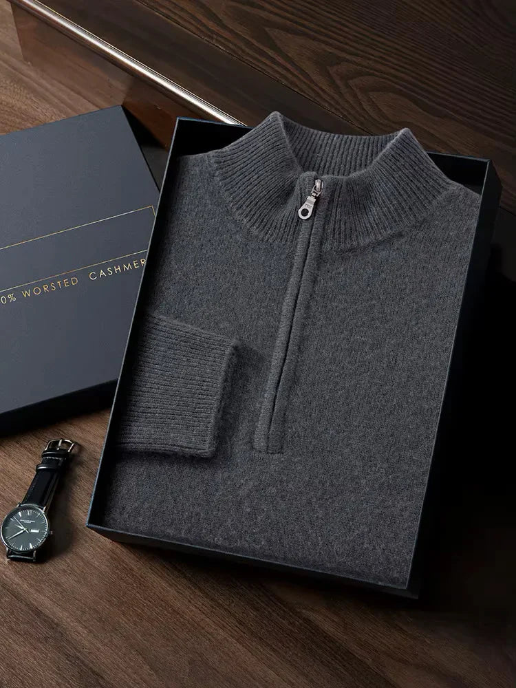 Benjamin - Half Zip Cashmere Sweater