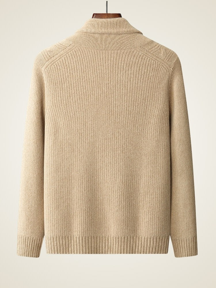 Elio - Shawl Collar Cashmere Cardigan