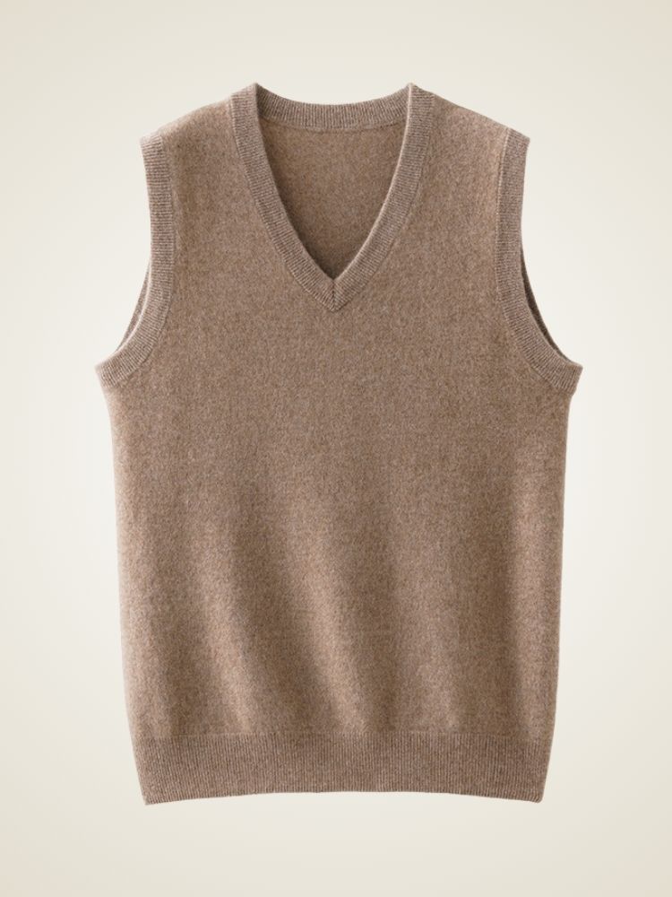Milan - V-Neck Cashmere Vest