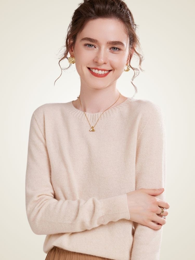 Mia - Crewneck Cashmere Sweater