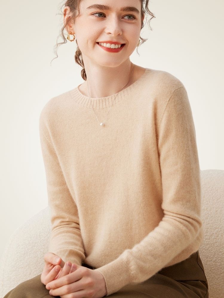 Mia - Crewneck Cashmere Sweater