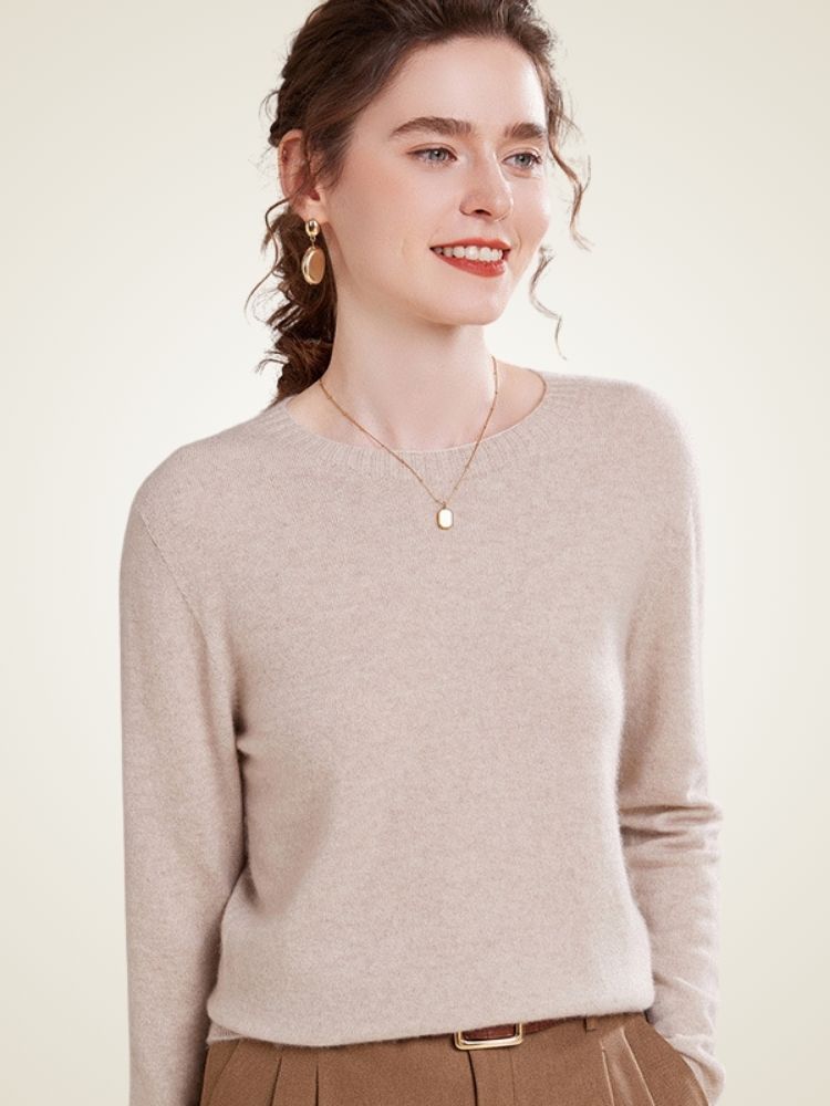 Mia - Crewneck Cashmere Sweater