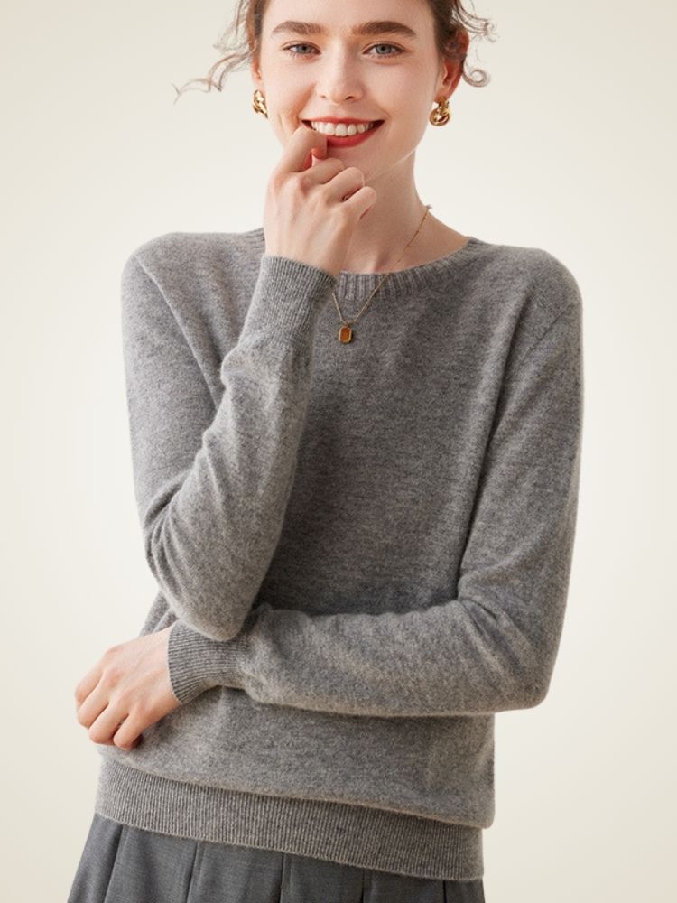 Mia - Crewneck Cashmere Sweater
