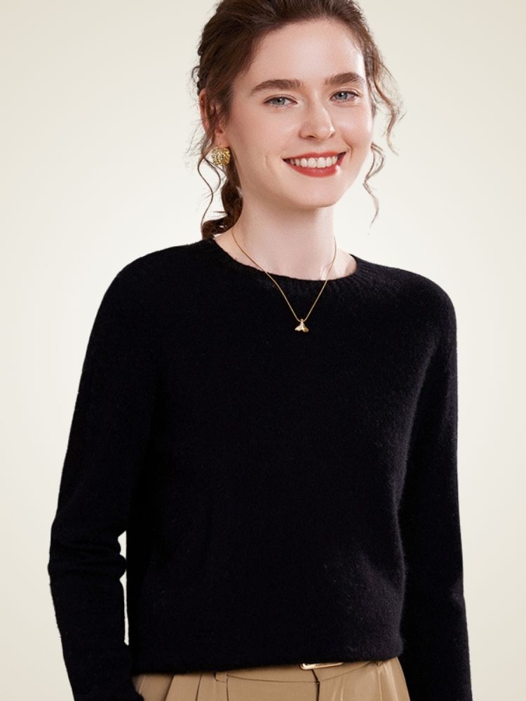 Mia - Crewneck Cashmere Sweater