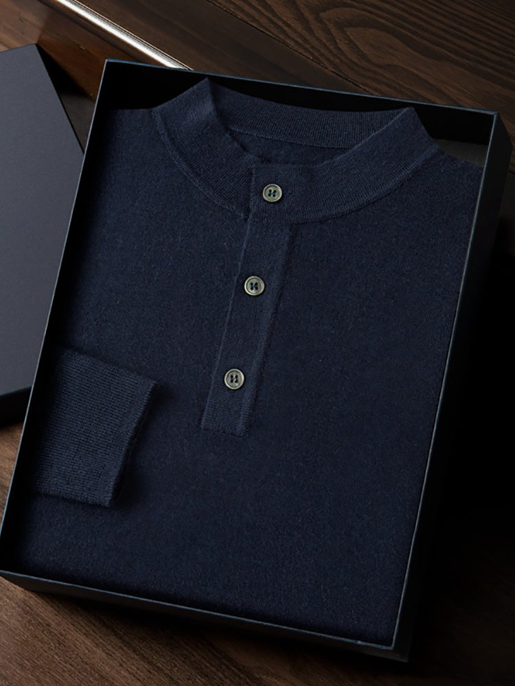 Edison - Cashmere Henley Sweater