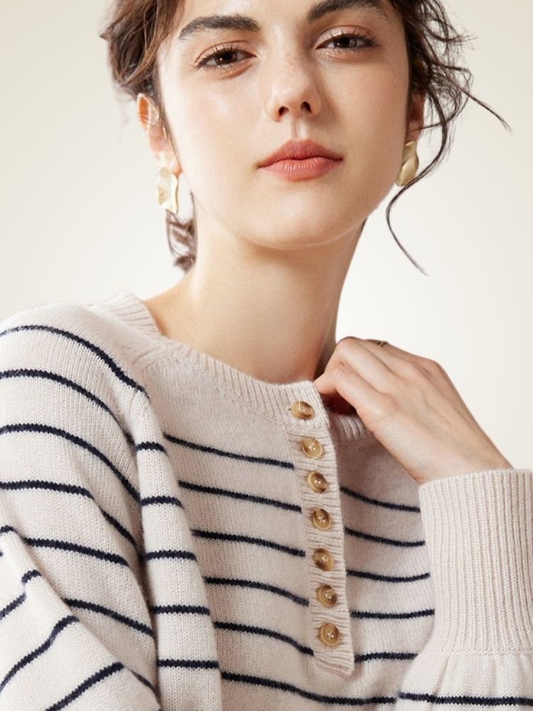 Saelis - Striped Cashmere Sweater