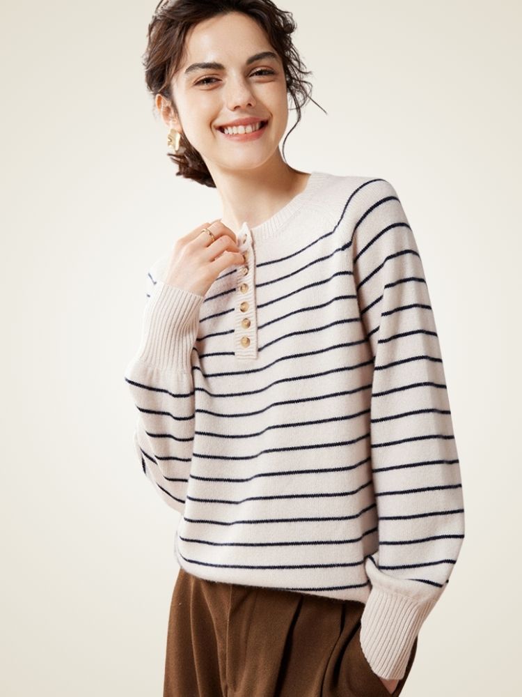 Saelis - Striped Cashmere Sweater
