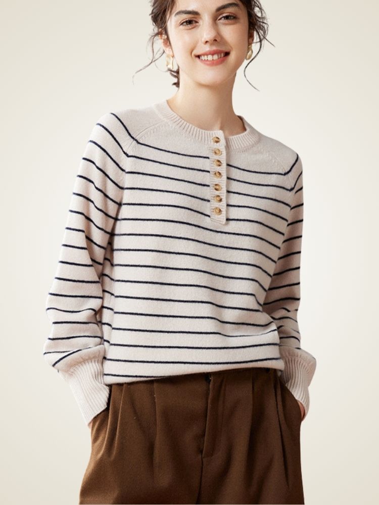 Saelis - Striped Cashmere Sweater