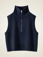 Adara - Half-Zip Cashmere Vest