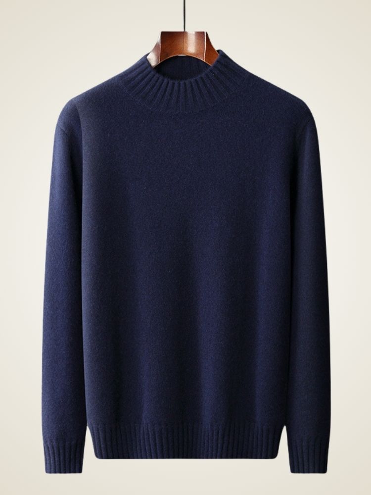 Lennox - High Collar Cashmere Sweater