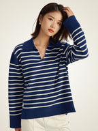 Nelyssa - Striped Cashmere Sweater