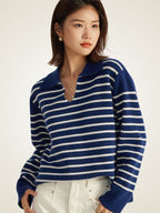 Nelyssa - Striped Cashmere Sweater