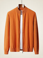 Caleb - Zip Up Cashmere Cardigan