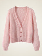 Mahalia - Cloud Button V-neck Cardigan