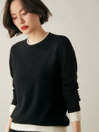 Rachel - Double Crewneck Cashmere Sweater