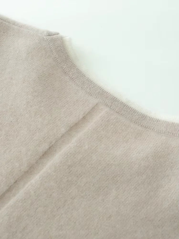 Rachel - Double Crewneck Cashmere Sweater