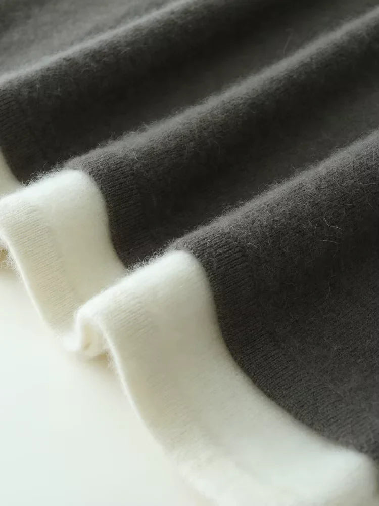 Rachel - Double Crewneck Cashmere Sweater