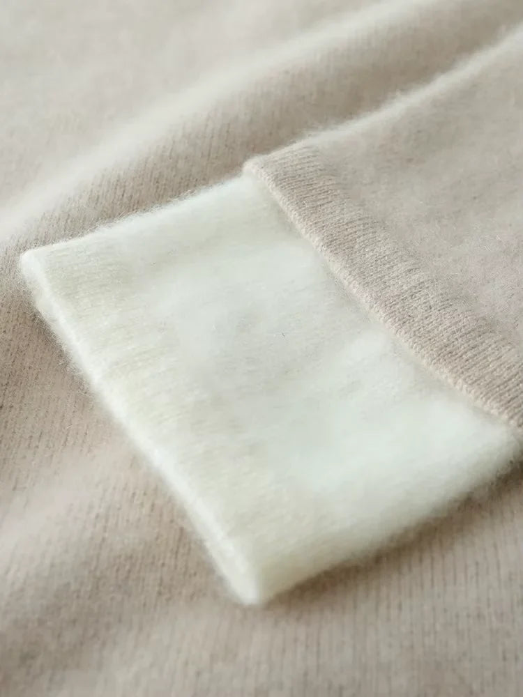 Rachel - Double Crewneck Cashmere Sweater