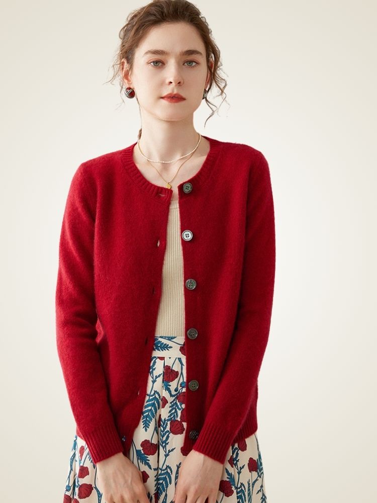Clotilde - Brushed Cashmere Cardigan