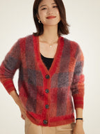 Nereza - Plaid Cashmere Cardigan