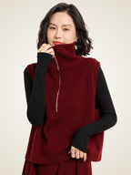 Adara - Half-Zip Cashmere Vest