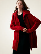 Paige - Collared Cable Knit Cashmere Cardigan