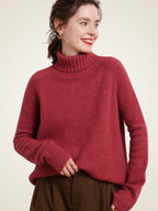 Melina - Ribbed Cashmere Turtleneck
