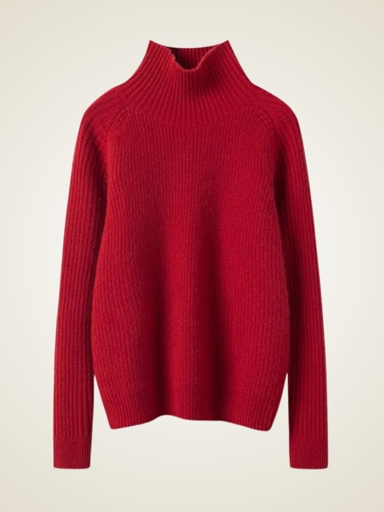 Liora - Ribbed Cashmere Turtleneck