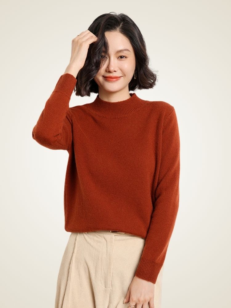 Odalisse - Mock Neck Cashmere Sweater