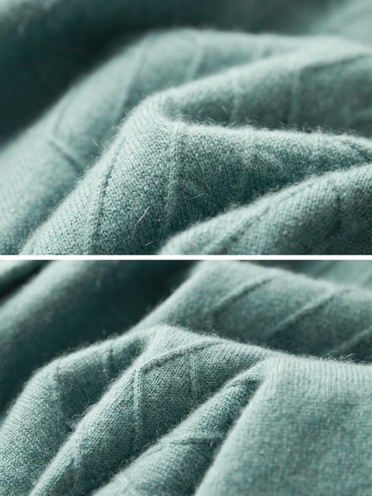 Jett - Geometric Cashmere Sweater XS042