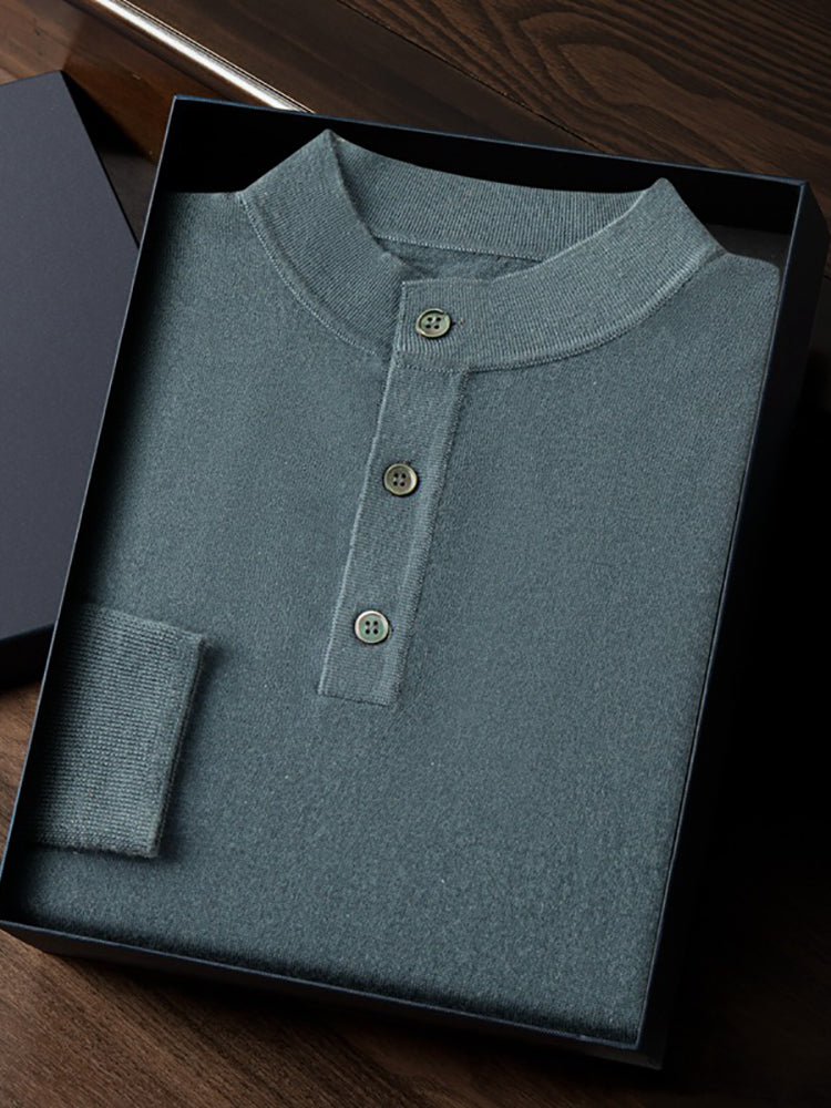 Edison - Cashmere Henley Sweater