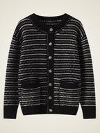 Lirith -  Striped Cashmere Cardigan