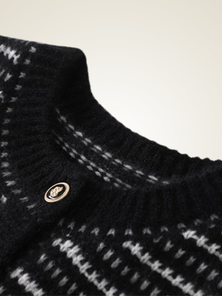 Lirith -  Striped Cashmere Cardigan