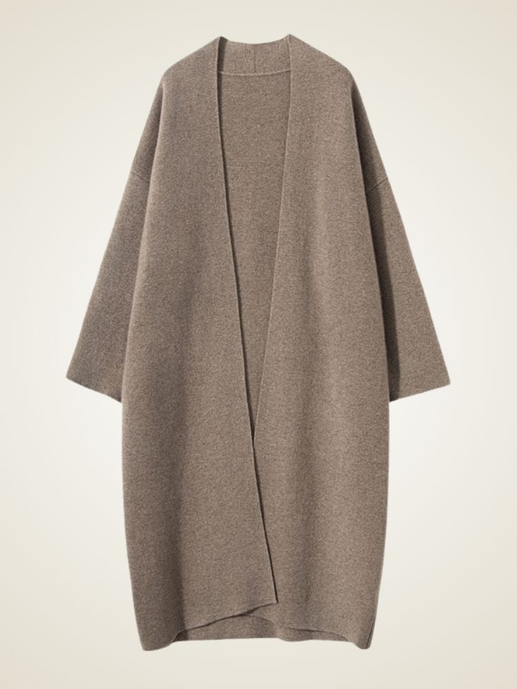 Alix - Open-Front Cashmere Coat