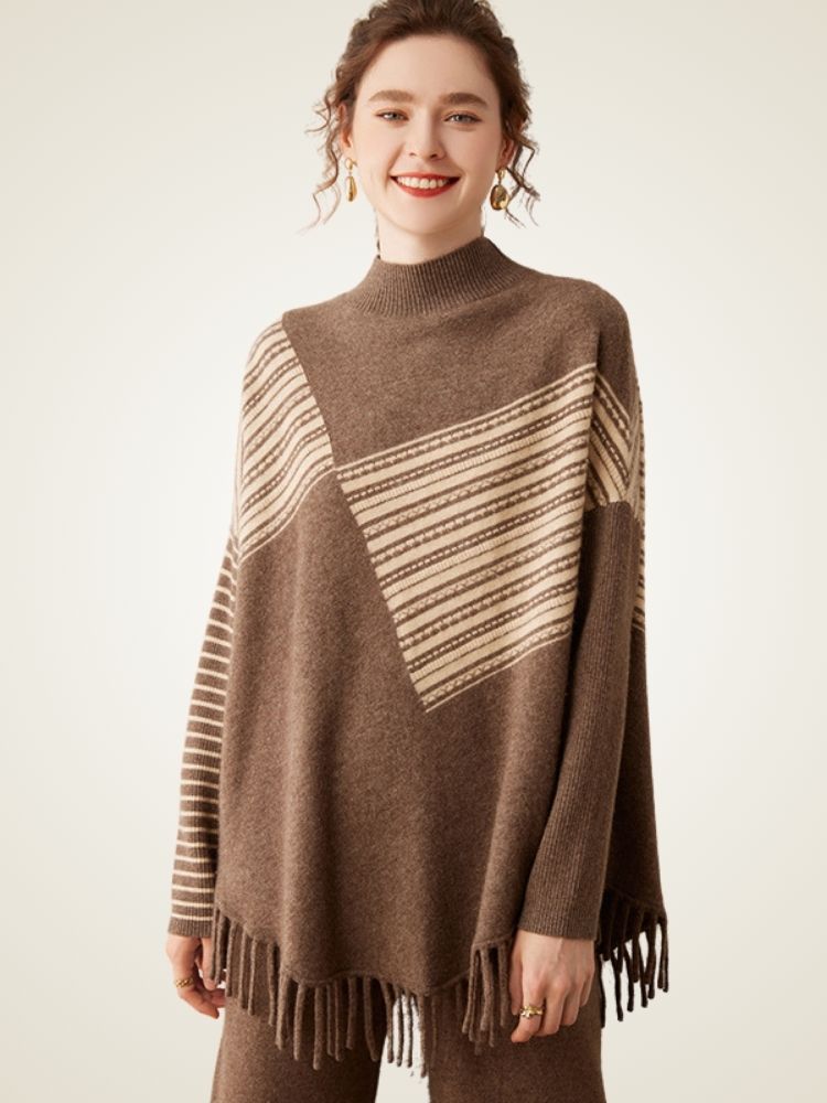 Magda - Poncho Cashmere Sweater