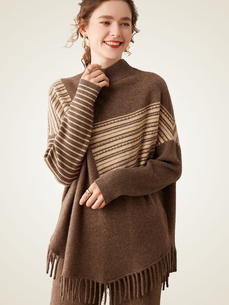 Magda - Poncho Cashmere Sweater