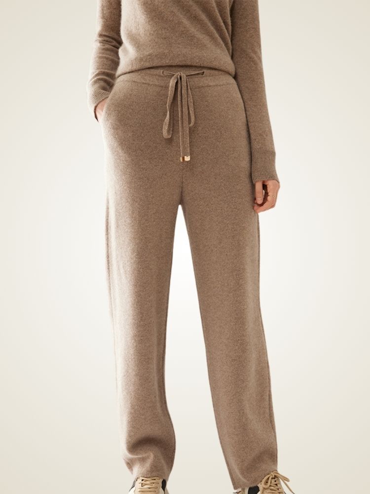 Brienna - High Waist Cashmere Sweat Pants