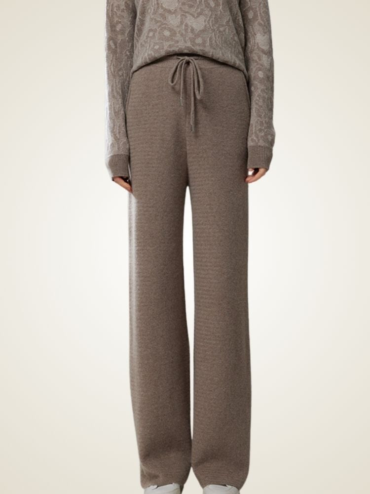 Alandra - Chevron Cashmere Pants