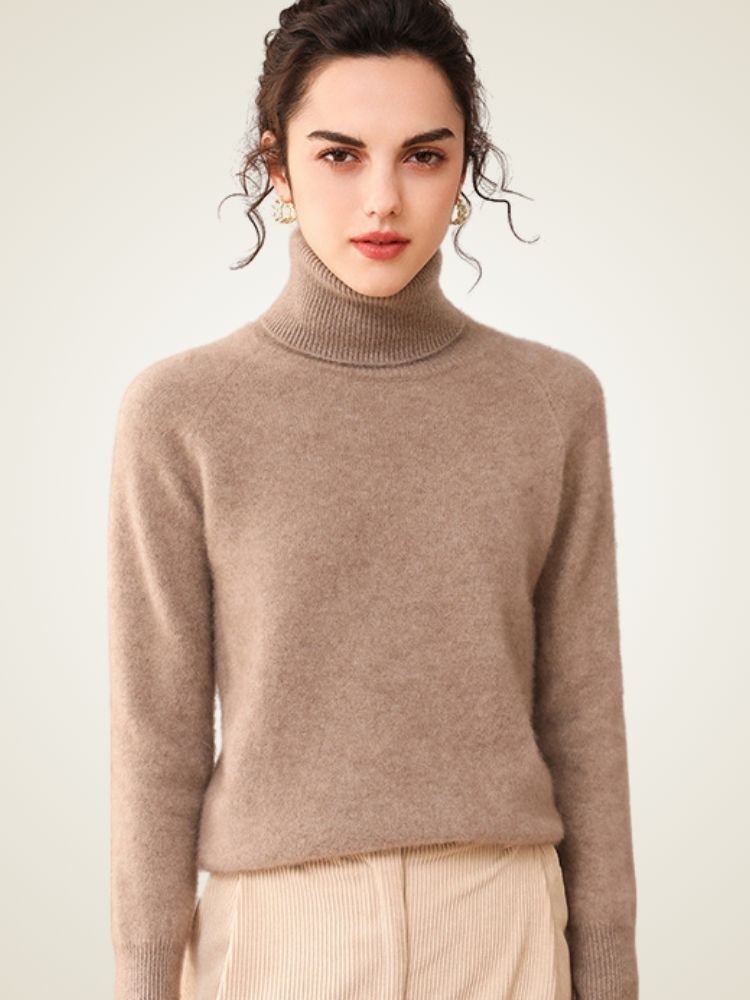 Perla -  High Turtleneck Cashmere Sweater