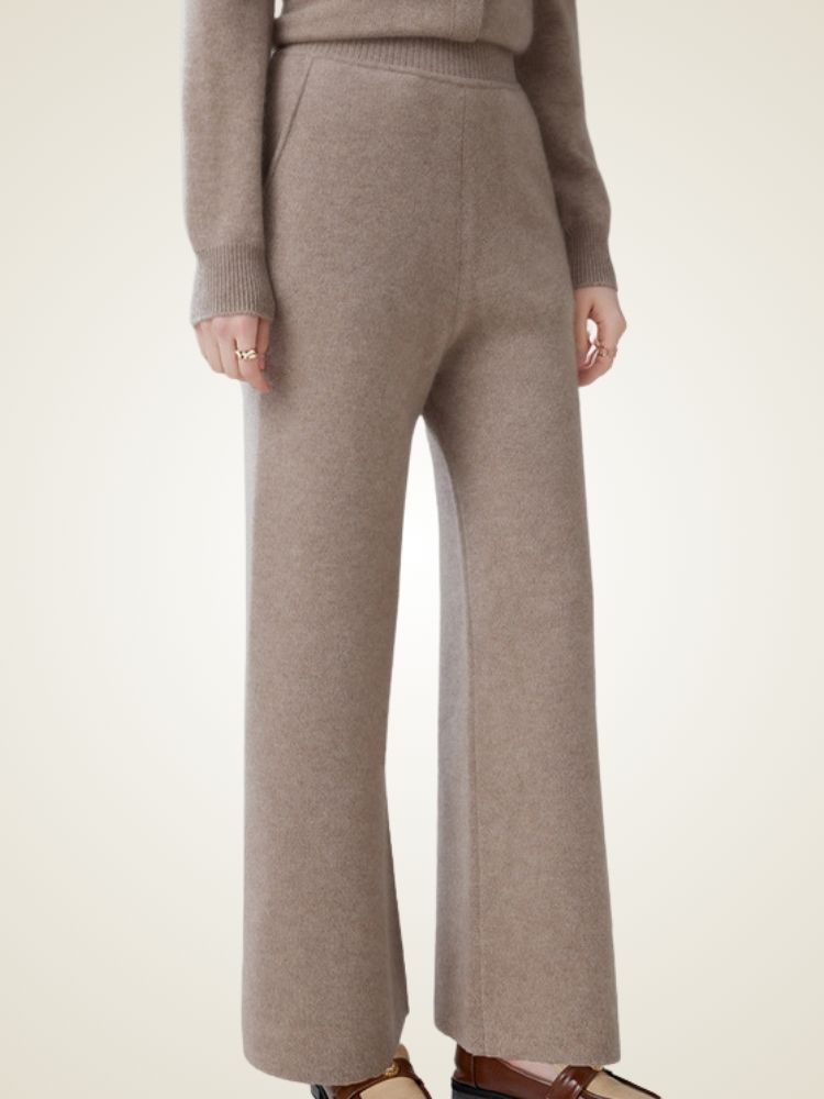 Arley - Wide-Leg Cashmere Pants