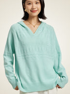 Zylia - V-Neck Cashmere Hoodie