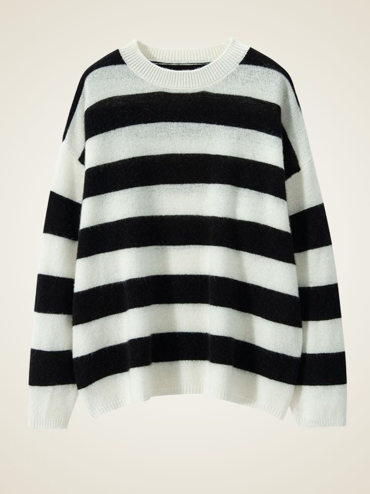 Olaria - Striped Cashmere Crewneck